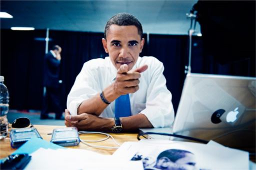 Obama, Pac Man und der Apfel