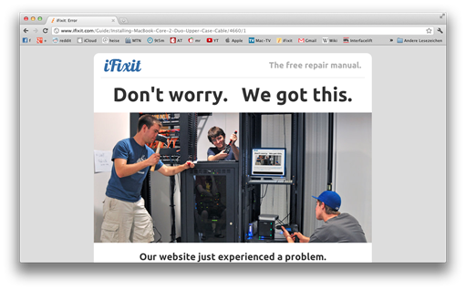 netter error auf iFixit